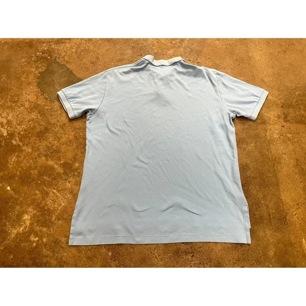 Polo Ralph Lauren Golf Polo Shirt Mens Large Light Blue Cotton Embroidered Logo‎